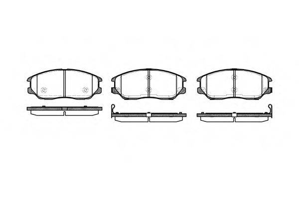 Комплект гальмівних колодок, дискове гальмо