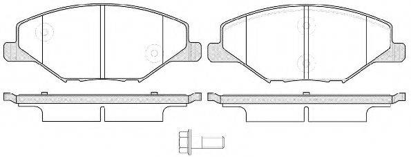 Комплект гальмівних колодок, дискове гальмо