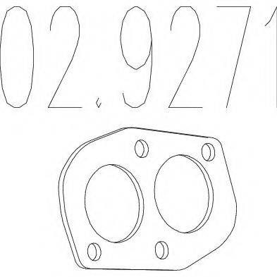 Прокладка, труба вихлопного газу