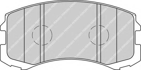 Комплект гальмівних колодок, дискове гальмо