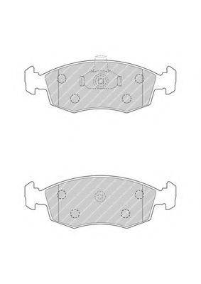 Комплект гальмівних колодок, дискове гальмо